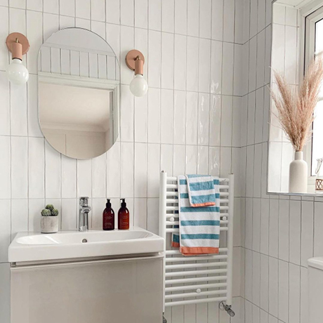 Bathroom White Gloss Tiles