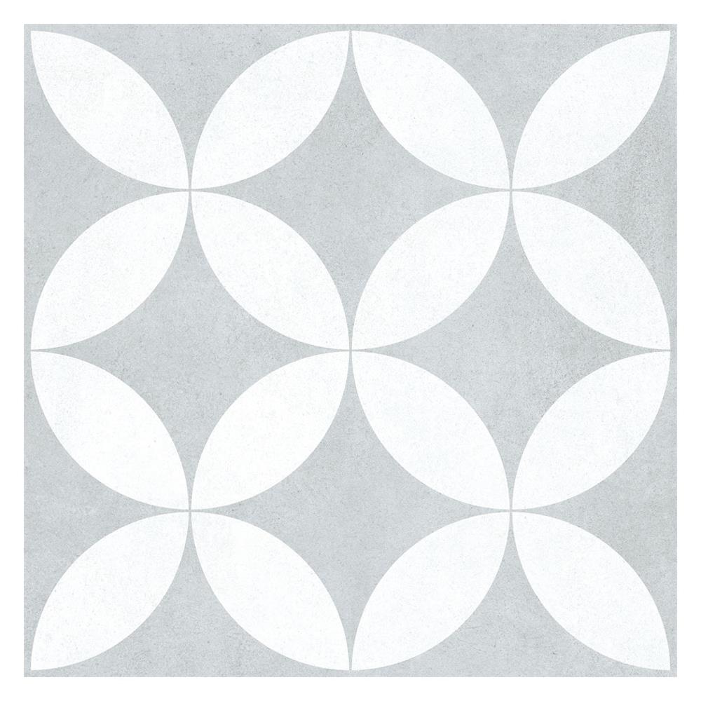 Luna Grey/White Décor Outdoor Tile - 1000x1000x20mm | CTD Tiles