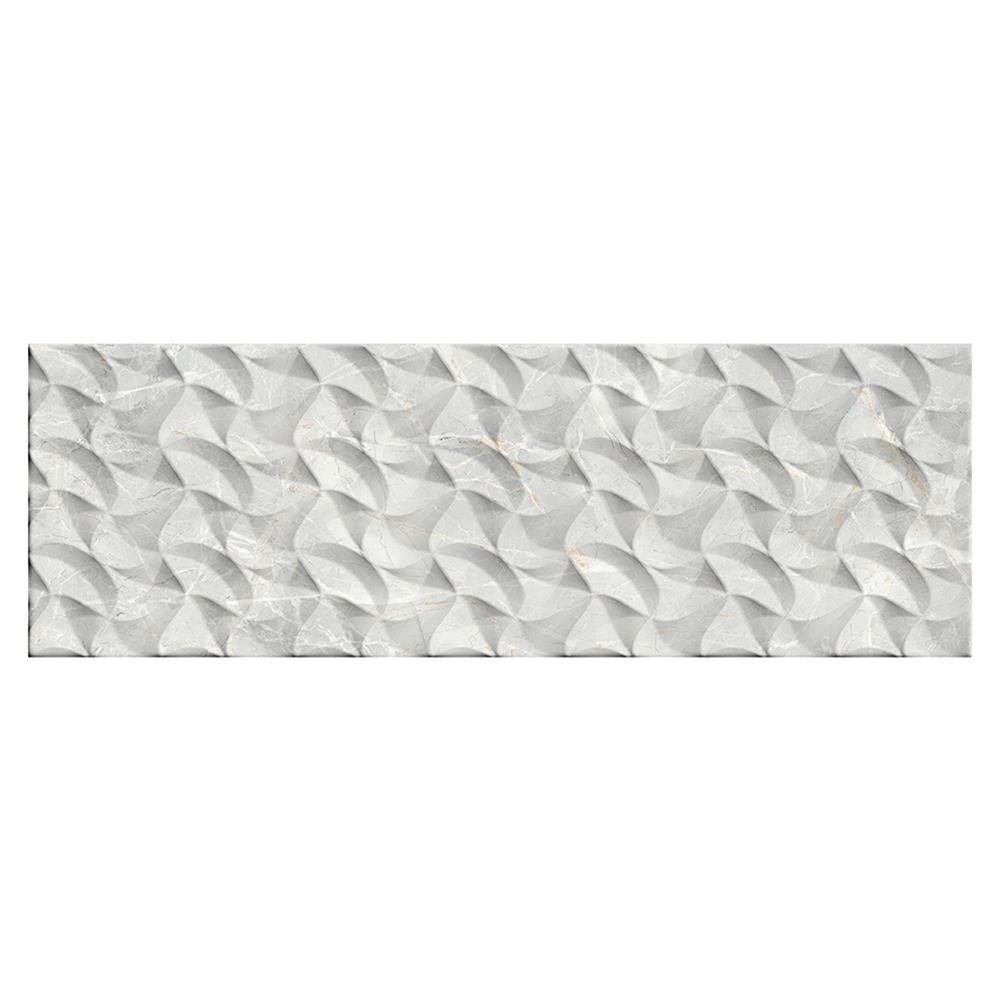 Nebula White Decor Gloss Wall Tile - 900x300mm