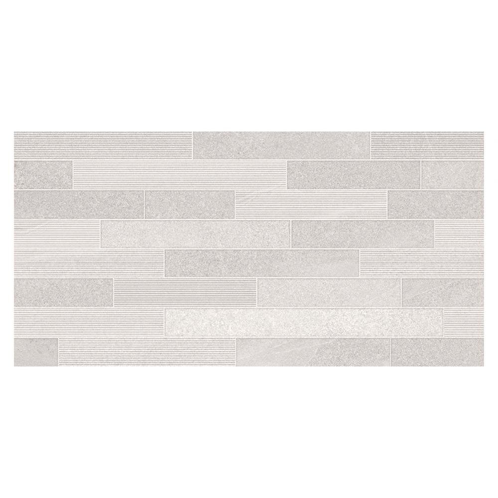 Norwick White Shiny Décor Tile - 595x295mm
