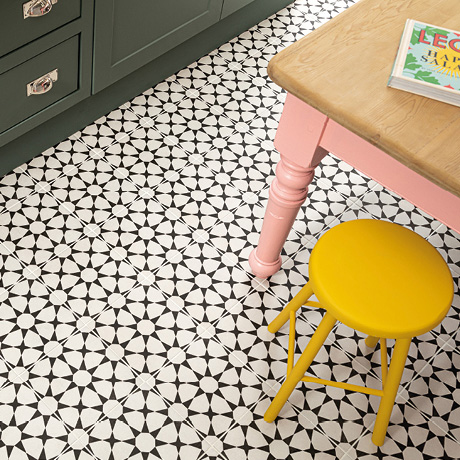 Cuban White Star Tile