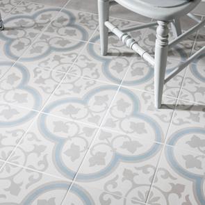 Havana tiles shown in customer bathroom on the floor