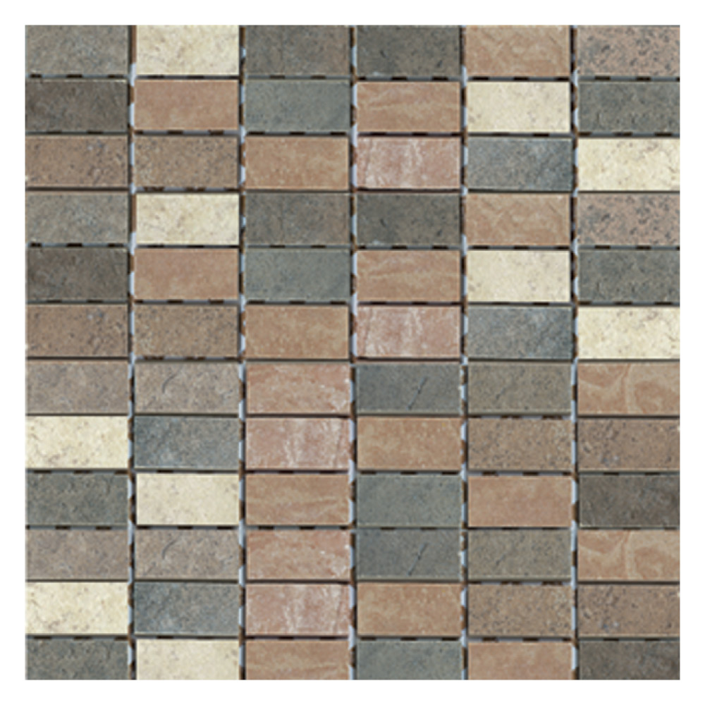 Scala Brown Beige Mosaic Glazed Porcelain Wall Tile By Gemini From Ctd Tiles