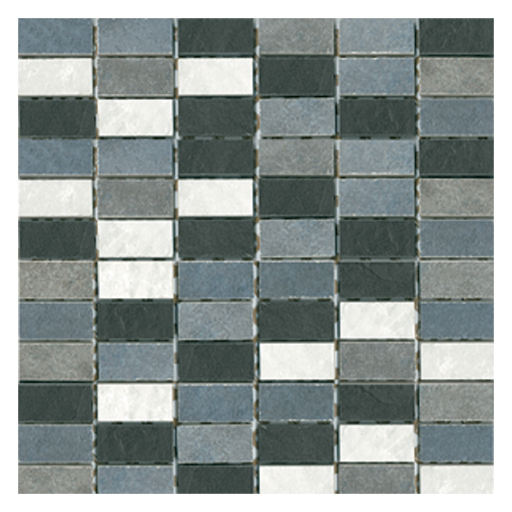 Black And White Mosaic Floor Tile Texture