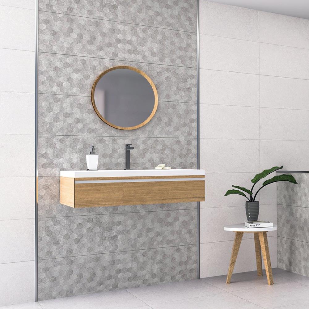 Buxy Gris Hexagon - Ceramic Wall Tile by GEMINI from CTD Tiles