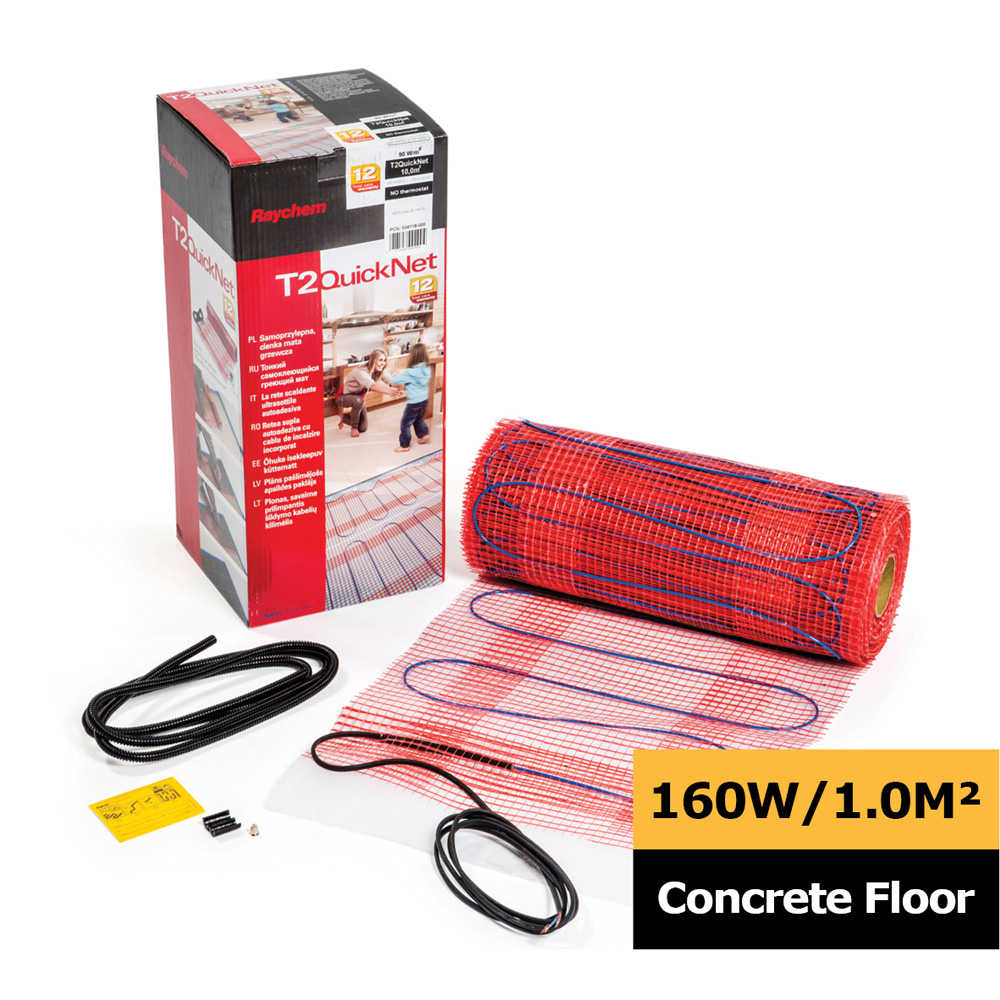 Raychem Heating Mat Concrete Floor T2Quicknet 160W/1.0m2 - CTD Trade